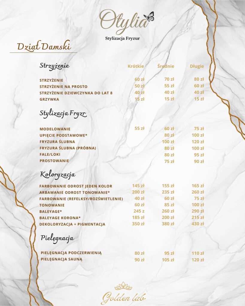 Cennik Otylia 1 1 - GoldenLab