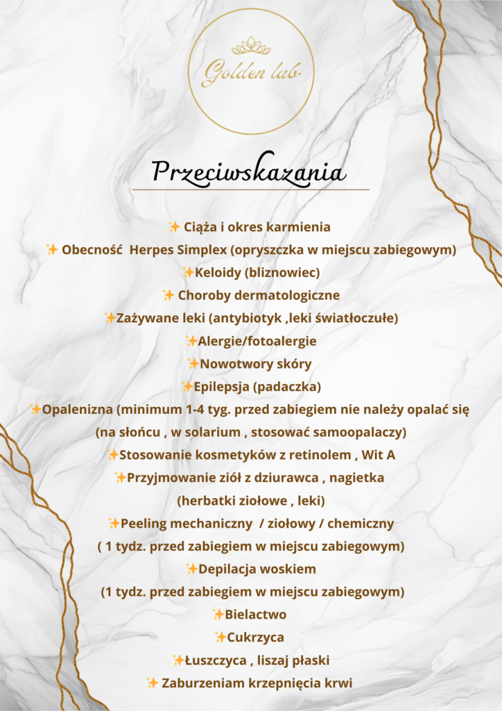 Przeciwskazania - GoldenLab